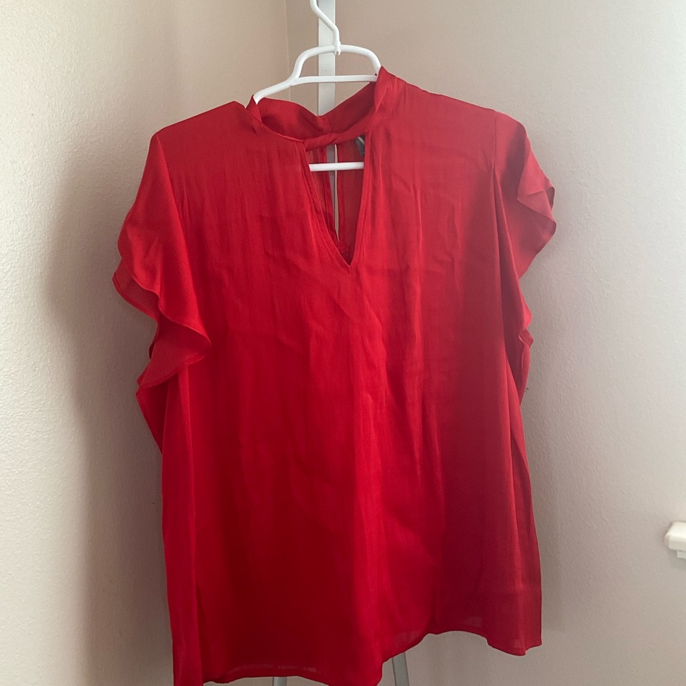 Elegant Red Women's Top